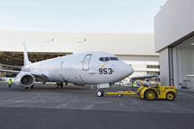 The replacement for the P-3 Orion, the P-8 Poseidon in full paint